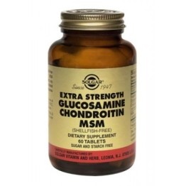 GLUCOSAMINE CHONDROITIN MSM (EXTRA STRENGTH) - (ΓΙΑ ΤΗ ΣΩΣΤΗ ΛΕΙΤΟΥΡΓΙΑ ΤΩΝ ΑΡΘΡΩΣΕΩΝ) SOLGAR (Shellfish-Free) tabs 60s ΑΡΘΡΙΤΙΔΑ - ΟΣΤΕΟΑΡΘΡΙΤΙΔΑ