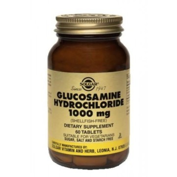 GLUCOSAMINE HCL (ΦΥΤΙΚΗ ΥΔΡΟΧΛΩΡΙΚΗ ΓΛΟΥΚΟΖΑΜΙΝΗ) SOLGAR 1000mg (Shellfish-Free) tabs 60s ΑΡΘΡΙΤΙΔΑ - ΟΣΤΕΟΑΡΘΡΙΤΙΔΑ
