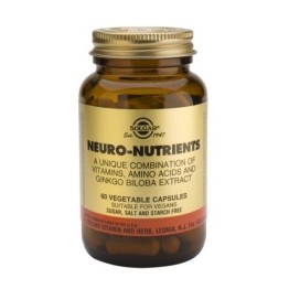 NEURO NUTRIENTS (ΣΥΜΠΛΕΓΜΑ ΑΜΙΝΟΞΕΩΝ ΓΙΑ ΤΗΝ ΕΝΙΣΧΥΣΗ ΤΩΝ ΝΟΗΤΙΚΩΝ ΛΕΙΤΟΥΡΓΕΙΩΝ) SOLGAR veg.caps 30s ΜΝΗΜΗ
