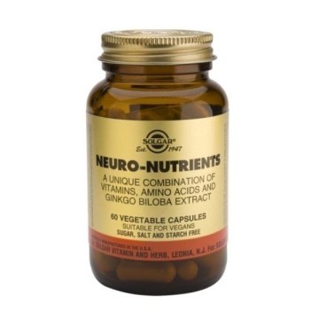 NEURO NUTRIENTS (ΣΥΜΠΛΕΓΜΑ ΑΜΙΝΟΞΕΩΝ ΓΙΑ ΤΗΝ ΕΝΙΣΧΥΣΗ ΤΩΝ ΝΟΗΤΙΚΩΝ ΛΕΙΤΟΥΡΓΕΙΩΝ) SOLGAR veg.caps 30s ΜΝΗΜΗ