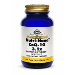 NUTRI-NANO CoQ-10 3.1 x (ΣΥΝΕΝΖΥΜΟ Q-10) SOLGAR softgels 50s ΟΞΕΙΔΩΤΙΚΟ ΣΤΡΕΣ