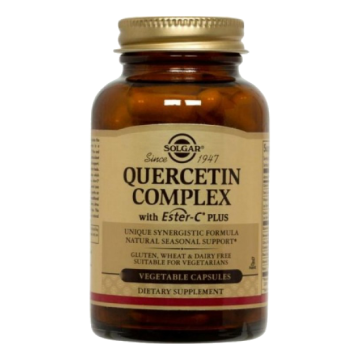 QUERCETIN COMPLEX (ΕΝΙΣΧΥΜΕΝΟΣ ΣΥΝΔΥΑΣΜΟΣ ΚΟΥΕΡΣΕΤΙΝΗΣ ΜΕ ΒΙΤΑΜΙΝΗ C) SOLGAR veg.caps 50s ΑΝΑΠΝΕΥΣΤΙΚΕΣ