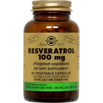 RESVERATROL (ΡΕΣΒΕΡΑΤΡΟΛΗ) SOLGAR 100mg veg.caps 60s ΚΑΡΔΙΑΚΗ ΛΕΙΤΟΥΡΓΙΑ