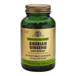 SIBERIAN GINSENG ROOT EXTRACT SFP (ΣΙΒΗΡΙΑΝΟ ΤΖΙΝΣΕΝΓΚ) SOLGAR veg.caps 60s ΕΝΕΡΓΕΙΑ