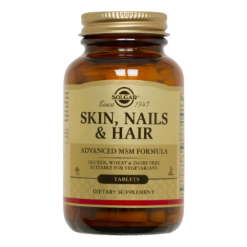 SKIN, NAILS AND HAIR FORMULA (ΣΥΜΠΛΗΡΩΜΑ ΔΙΑΤΡΟΦΗΣ ΓΙΑ ΤΑ ΜΑΛΛΙΑ, ΤΑ ΝΥΧΙΑ ΚΑΙ ΤΟ ΔΕΡΜΑ) SOLGAR tabs 60s ΥΓΙΕΣ ΔΕΡΜΑ