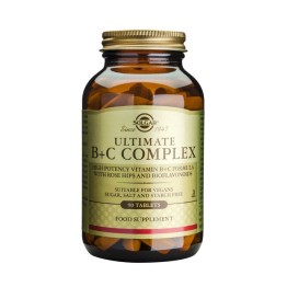 VITAMIN B + C COMPLEX (ULTIMATE B+C COMPLEX) SOLGAR tabs 30s ΒΙΤΑΜΙΝΗ Β