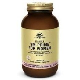 FORMULA VM PRIME for WOMEN (ΠΟΛΥΦΟΡΜΟΥΛΑ ΠΟΥ ΑΠΕΥΘΥΝΕΤΑΙ ΣΕ ΕΜΜΗΝΟΠΑΥΣΙΑΚΕΣ ΚΑΙ ΜΕΤΑ-ΕΜΜΗΝΟΠΑΥΣΙΑΚΕΣ ΓΥΝΑΙΚΕΣ) SOLGAR tabs 90s 