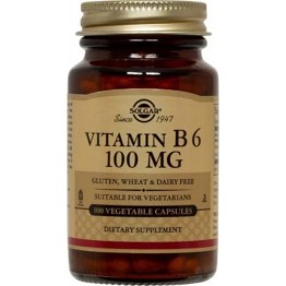 VITAMIN B-6 (ΠΥΡΙΔΟΞΙΝΗ) SOLGAR 100mg veg.caps 100s ΒΙΤΑΜΙΝΗ Β