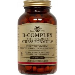 VITAMIN B-COMPLEX with C (ΣΥΜΠΛΕΓΜΑ ΒΙΤΑΜΙΝΩΝ Β ΜΕ ΒΙΤΑΜΙΝΗ C) SOLGAR tabs 100s ΒΙΤΑΜΙΝΗ Β