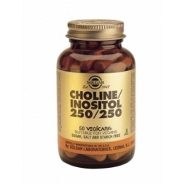 CHOLINE & INOSITOL 250/250mg (ΧΟΛΙΝΗ & ΙΝΟΣΙΤΟΛΗ) SOLGAR veg.caps 50s ΒΙΤΑΜΙΝΗ Β