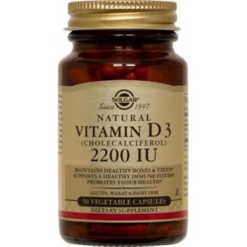 VITAMIN D-3 (ΒΙΤΑΜΙΝΗ D-3) SOLGAR 2200IU veg.caps 50s ΒΙΤΑΜΙΝΗ Α & D