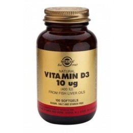 VITAMIN D-3 (ΒΙΤΑΜΙΝΗ D-3) SOLGAR 400IU softgels 100s ΒΙΤΑΜΙΝΗ Α & D