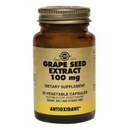 GRAPE SEED EXTRACT (ΕΚΧΥΛΙΣΜΑ ΣΠΟΡΩΝ ΣΤΑΦΥΛΛΙΟΥ) SOLGAR 100mg veg.caps 30s ΑΝΤΙΟΞΕΙΔΩΤΙΚΑ