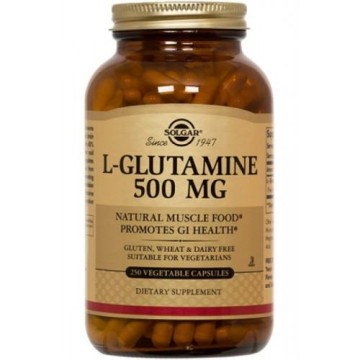 L-GLUTAMINE (L-ΓΛΟΥΤΑΜΙΝΗ) SOLGAR 500mg veg.caps 50s ΕΝΔΥΝΑΜΩΣΗ & ΑΝΑΠΛΑΣΗ