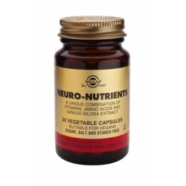 NEURO NUTRIENTS (ΣΥΜΠΛΕΓΜΑ ΑΜΙΝΟΞΕΩΝ ΓΙΑ ΤΗΝ ΕΝΙΣΧΥΣΗ ΤΩΝ ΝΟΗΤΙΚΩΝ ΛΕΙΤΟΥΡΓΕΙΩΝ) SOLGAR veg.caps 30s ΜΝΗΜΗ
