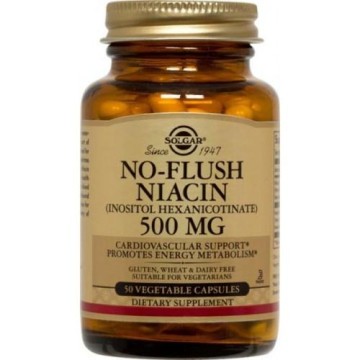 NIACIN NO FLUSH SOLGAR 500mg veg.caps 50s ΒΙΤΑΜΙΝΗ Β
