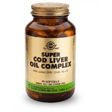 SUPER COD LIVER OIL COMPLEX (ΕΜΠΛΟΥΤΙΣΜΕΝΟ ΜΟΥΡΟΥΝΕΛΑΙΟ) SOLGAR softgels 60s ΑΡΘΡΙΤΙΔΑ - ΟΣΤΕΟΑΡΘΡΙΤΙΔΑ