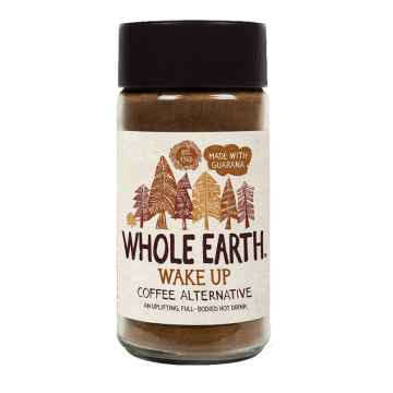 WAKE UP INSTANT COFFEE MADE WITH CEREAL & GUARANA (ΥΠΟΚΑΤΑΣΤΑΤΟ ΣΤΙΓΜΙΑΙΟΥ ΚΑΦΕ) WHOLE EARTH 125g ΥΠΟΚΑΤΑΣΤΑΤΟ ΚΑΦΕ
