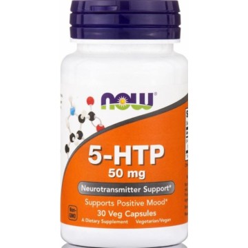 5-HTP (5-ΥΔΡΟΞΥ-ΤΡΥΠΤΟΦΑΝΗ) NOW FOODS 50mg 30caps ΑΓΧΟΣ 5-HTP (5-ΥΔΡΟΞΥ-ΤΡΥΠΤΟΦΑΝΗ) NOW FOODS 50mg 30caps ΑΓΧΟΣ