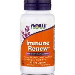 IMMUNE Renew (ΓΙΑ ΥΠΟΣΤΗΡΙΞΗ ΤΟΥ ΑΝΟΣΟΠΟΙΗΤΙΚΟΥ ΣΥΣΤΗΜΑΤΟΣ) NOW FOODS 90vcaps ΒΕΛΤΙΩΣΗ ΑΜΥΝΑΣ