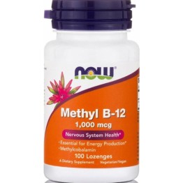 VITAMIN B-12 METHYL 1000mcg Methylcobalamin (ΜΕΘΥΛΟΚΟΒΑΛΑΜΙΝΗ) NOW FOODS 100lozenges ΒΙΤΑΜΙΝΗ Β