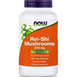 REISHI MUSHROOMS NOW FOODS 270mg 100caps ΒΕΛΤΙΩΣΗ ΑΜΥΝΑΣ
