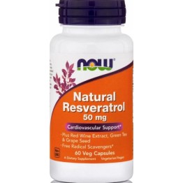 RESVERATROL NATURAL NOW FOODS 60vaps ΚΑΡΔΙΑΚΗ ΛΕΙΤΟΥΡΓΙΑ