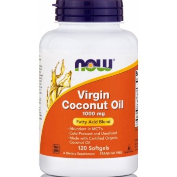 NOW COCONUT OIL VIRGIN 1000mg 120softgels NOW COCONUT OIL VIRGIN 1000mg 120softgels